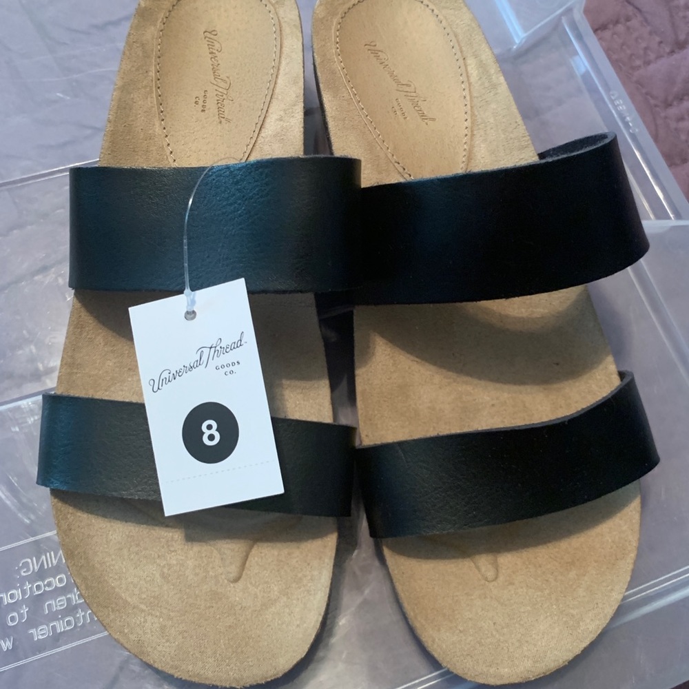 Black Wedge sandals